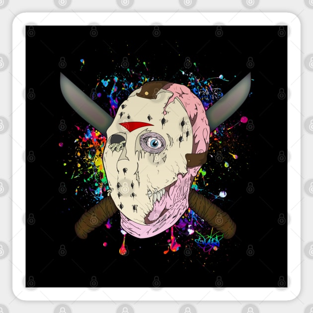 Frank the 13th Sticker by schockgraphics